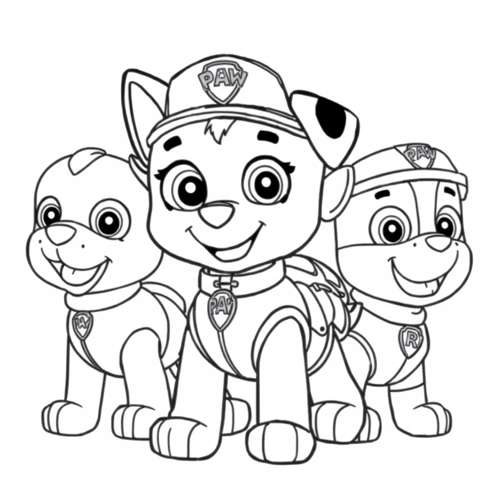 Kolorowanka Psi Patrol