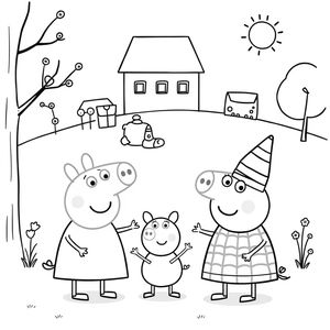 Kolorowanka z Peppą