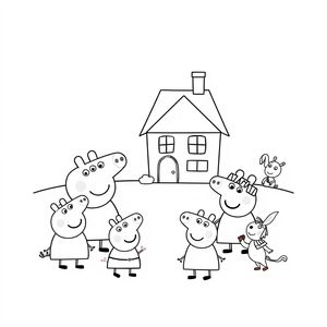 Kolorowanka Peppa Pig