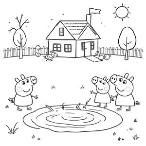 Kolorowanka z Peppą Pig