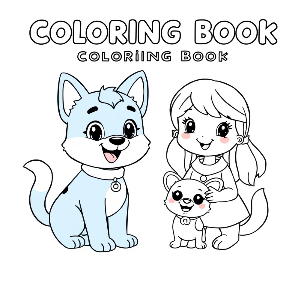 Bluey Coloring Book