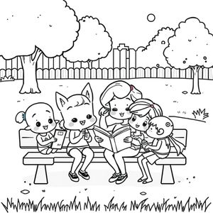 Kolorowanka dla dzieci z postaciami Bluey