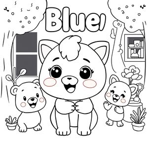 Bluey Coloring Book