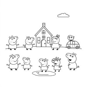 Kolorowanka Peppa Pig